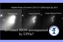 Doprovázejí kometu ISON UFO?