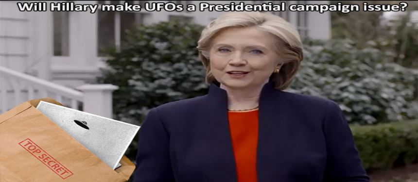 ZALOŽÍ HILLARY SVOU PREZIDENTSKOU KAMPAŇ NA SPISECH UFO?