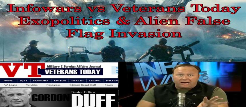 Infowars vs. Veterans Today; Exopolitika a mimozemská invaze pod falešnou vlajkou