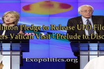 Clintonová se zavázala uvolnit spisy UFO a Sandersova návštěva Vatikánu – předehra pro odhalení?