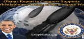 Obamova zpráva Kongresu podporuje informátorovo tvrzení o tajné vesmírné válce