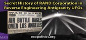 Tajná historie korporace RAND – reverzní inženýrství antigravitačních UFO – počátky vzniku tajných vesmírných programů v USA