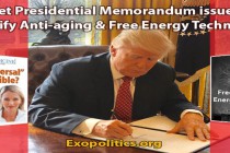 Tajné prezidentské memorandum vydané k tomu, aby odtajnilo technologie proti stárnutí a volnou energii
