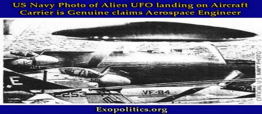 Fotografie námořnictva USA, zobrazující UFO, které přistálo na letadlové lodi, je opravdová, tvrdí letecký inženýr – nekalé informační hry s fotografiemi