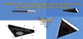 Fotografie antigravitačního letounu ve tvaru trojúhelníku nad Orlandem na Floridě