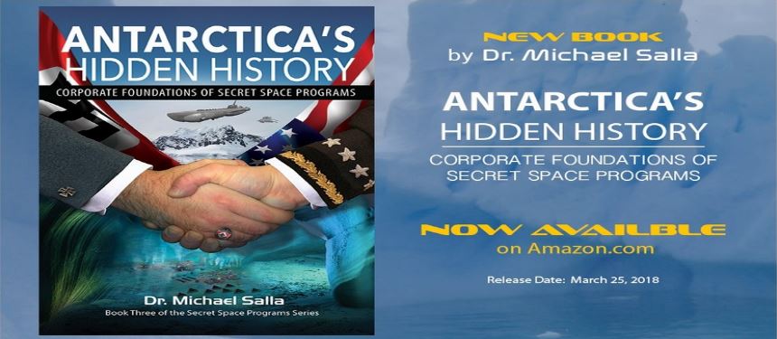 Nová kniha Michaela Sally – „Antarctica’s Hidden History: Corporate Foundations of Secret Space Programs“ (Skrytá historie Antarktidy: Korporační základy tajných vesmírných programů)