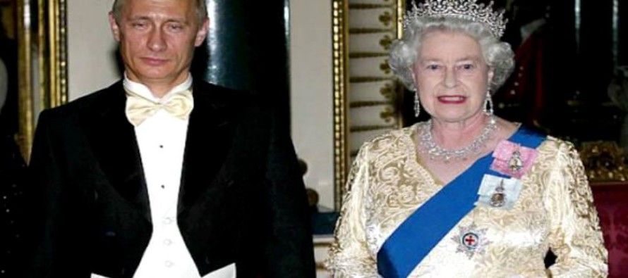 Prezident Putin prohlašuje, že královna Alžběta není člověk