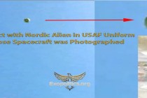 Kontakt s mimozemšťanem Nordikem v uniformě letectva USA, fotografie jeho lodi