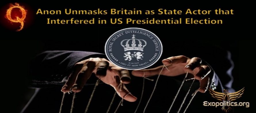 QAnon demaskuje Británii jako státního činitele, který se vměšoval do prezidentských voleb v USA