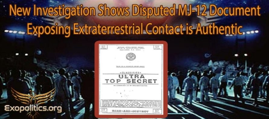 Nové vyšetřování podpořené MUFON Journal ukazuje: zpochybňovaný dokument MJ-12, odkrývající mimozemský kontakt, je pravý; – dr. Morrison nahradil dr. Sagana